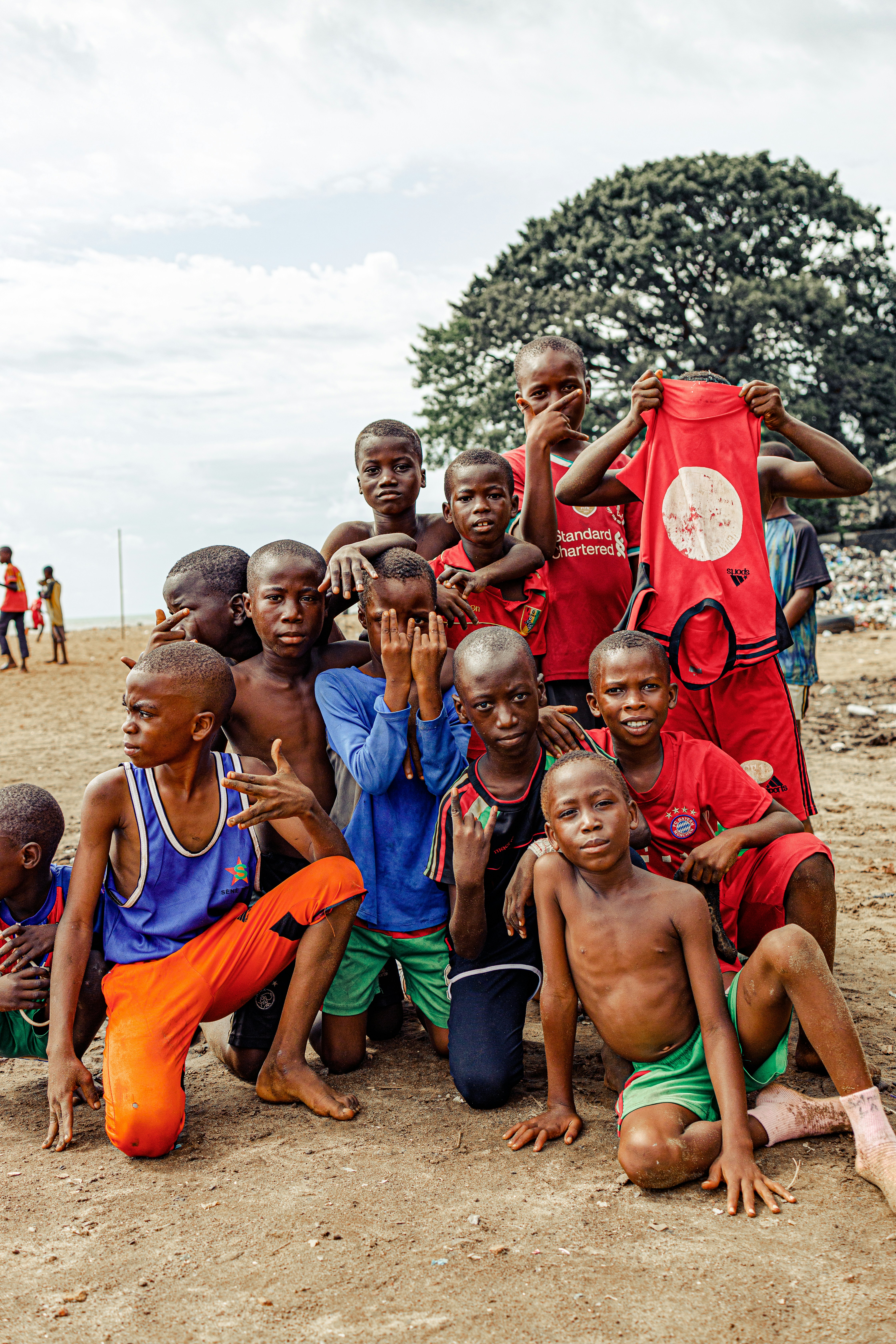 People helping in community